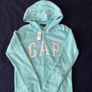 Gap Light Blue zip up Hoodie